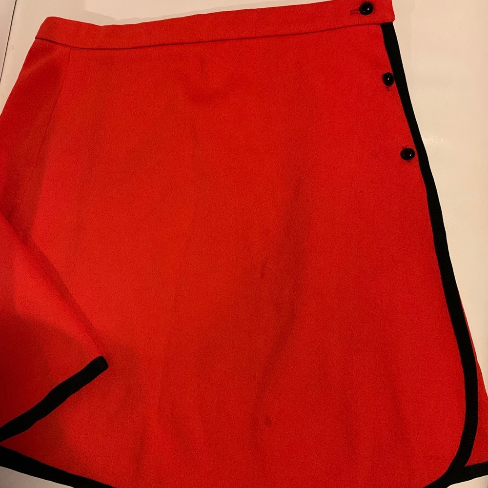 Vintage 60’s/70’s red mini skirt